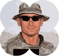 A man wearing a hat and sunglasses.